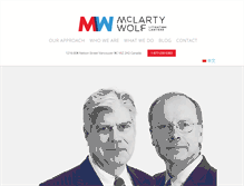 Tablet Screenshot of mclartywolf.com